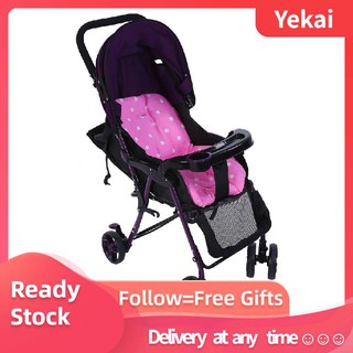 [Ready Stock] Sunflower Baby Kids Infant Trolley Stroller Pram Pushchair Soft Seat Dot Liner Pad Cushion Pin