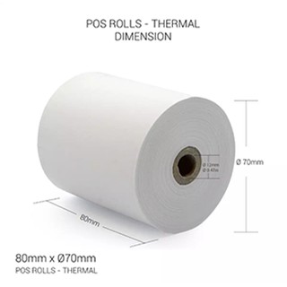 Thermal Paper 80mm x 70mm (1 Pack = 10 Rolls) | Shopee Philippines