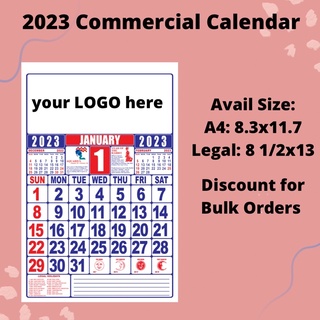 Wholesale 50 pcs Personalized Calendar 2023 12 months Commercial Calendar 2023