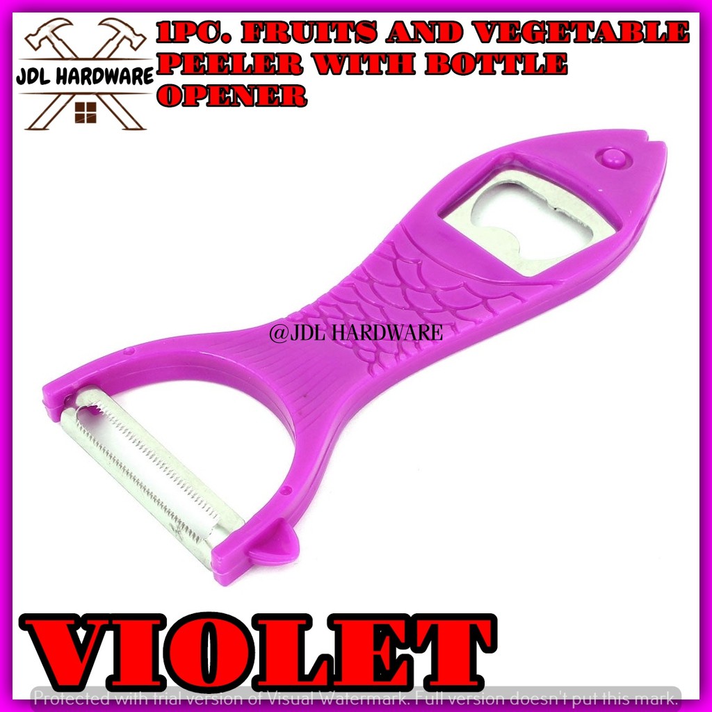 2033 1PCS MULTIFUNCTION PEELER WITH BOTTLE OPENER (FISH SHAPE)
