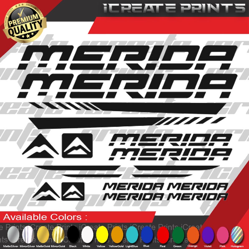 merida bike decals