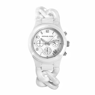 mk white ceramic watch