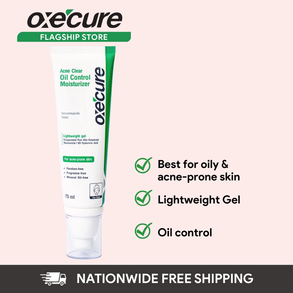 Oxecure Acne Clear Oil Control Moisturizer 75ml Shopee Philippines