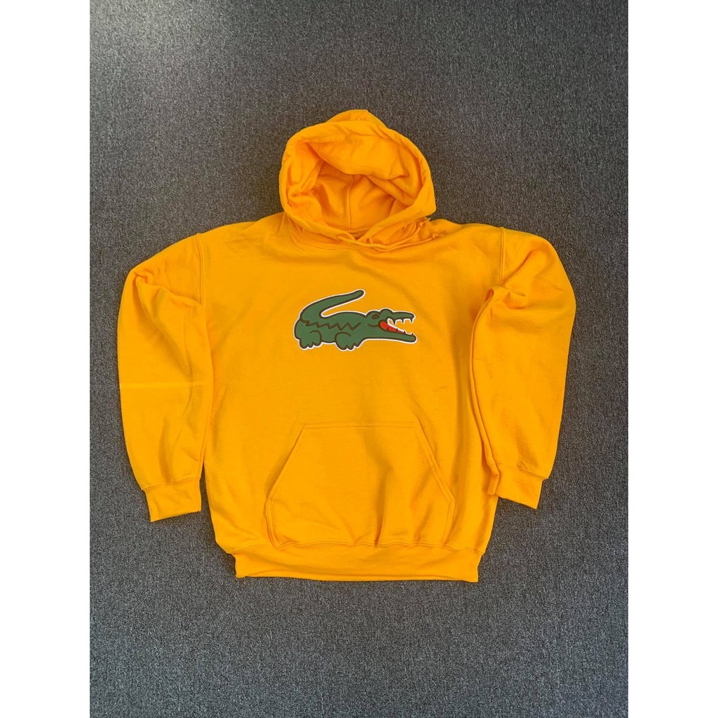 lacoste yellow hoodie