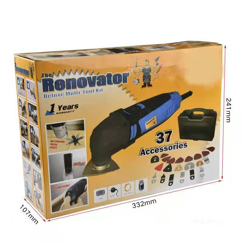 The Renovator Deluxe MultiTool Kit ,37 Accessory Multipurpose Blades