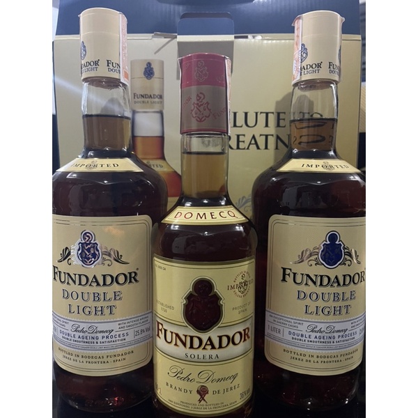 Fundador double light 2L + 500ml solera Shopee Philippines