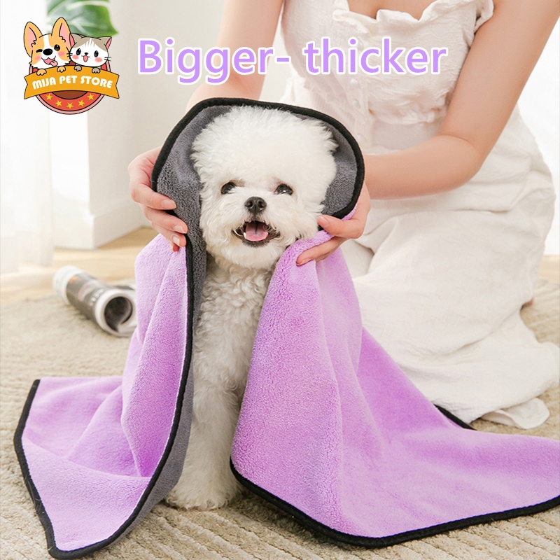 Dog Towel thicken Super Absorbent Pet Bath Towel Microfiber Dog Drying Towel for Dogs and Cats