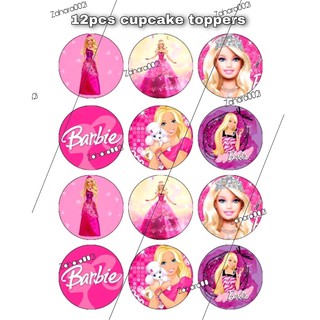 Barbie - Cake Topper & Cupcake Toppers - Good Quality & Clear Print ...