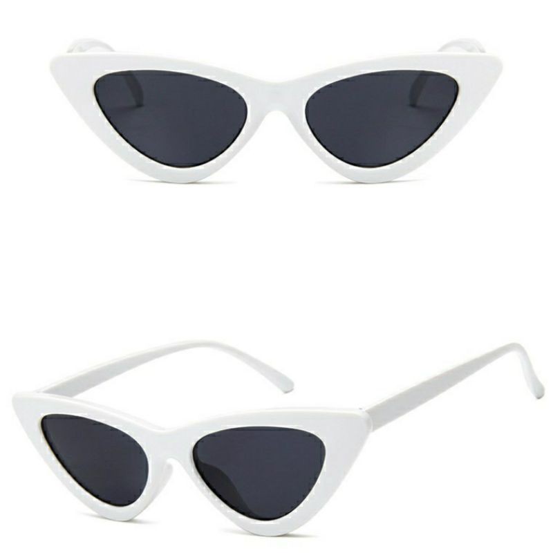 retro white sunglasses