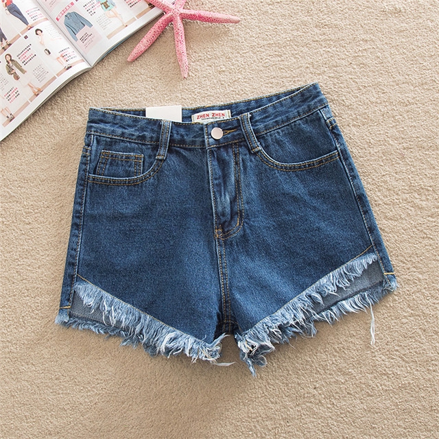 jean shorts with tassels