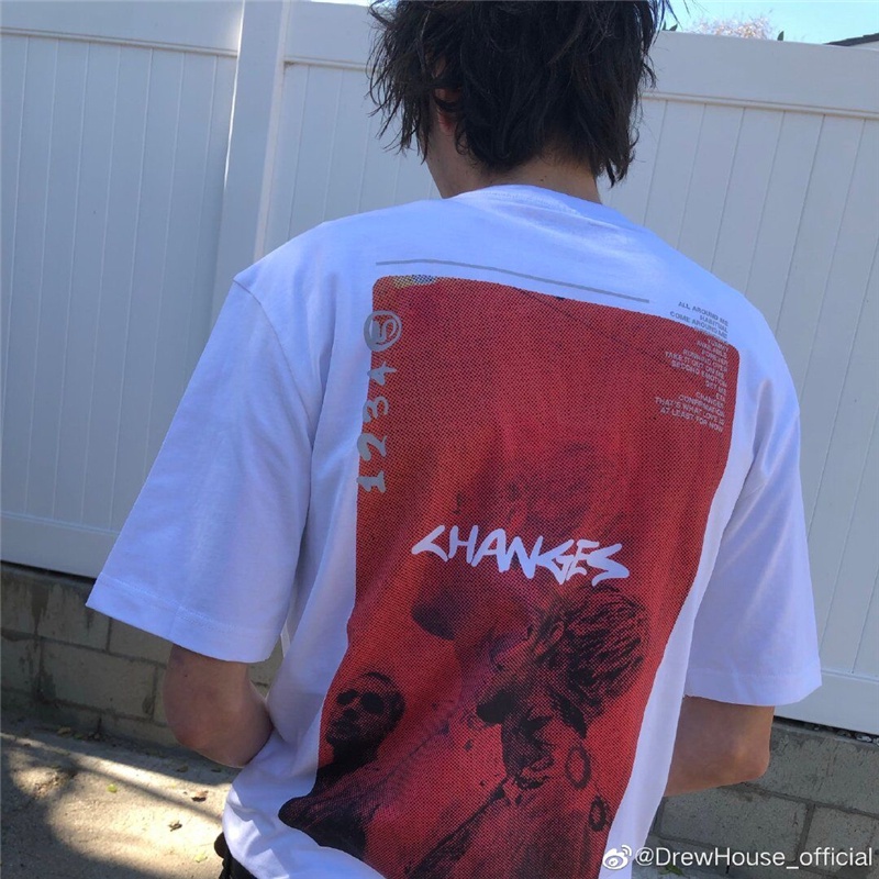 summer Changes Album Limited Short-Sleeved Justin Bieber Same Style American High Street Casual Loos #6