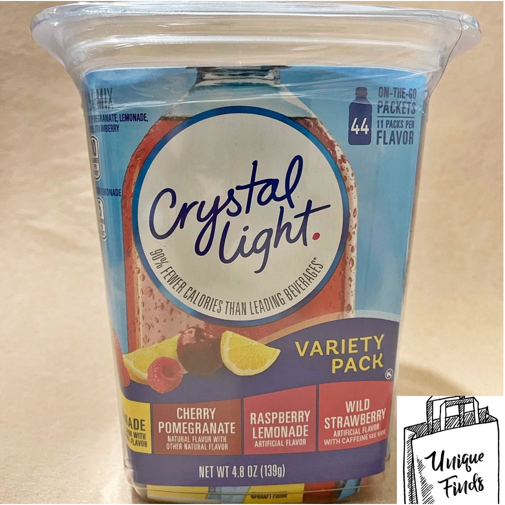 Crystal Light Sugar Free Drink Mix juice powder variety pack 44