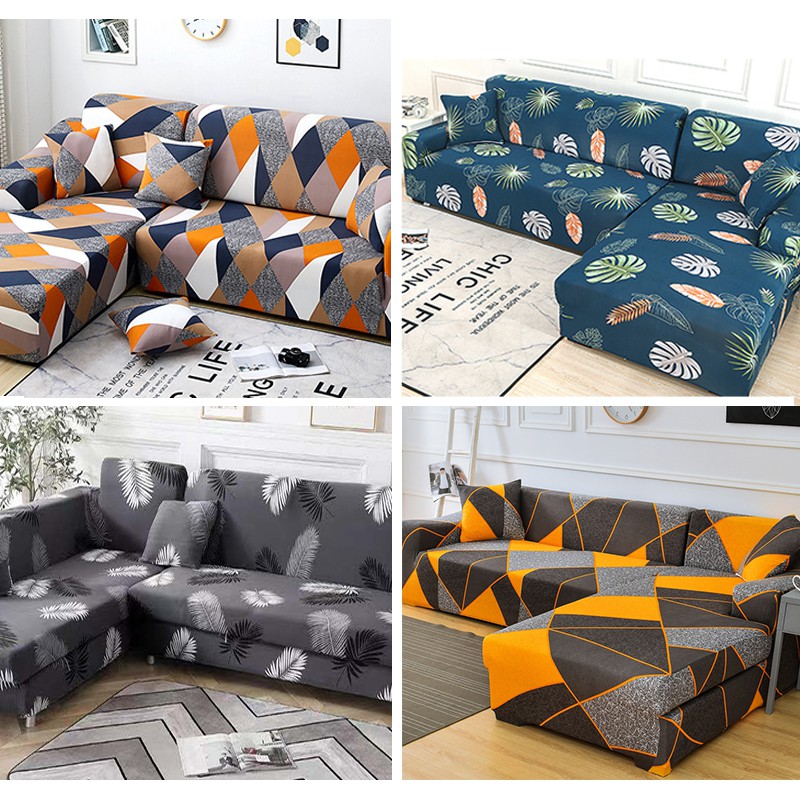 【PH STOCK & COD] 1/2/3/4 Seater L Shape or Regular Shape Sofa Cover ...