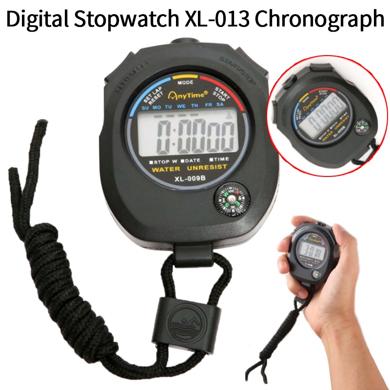Stopwatch Chronograph Timer Counter Waterproof Digital LCD With Battery Sport Shopee Philippines