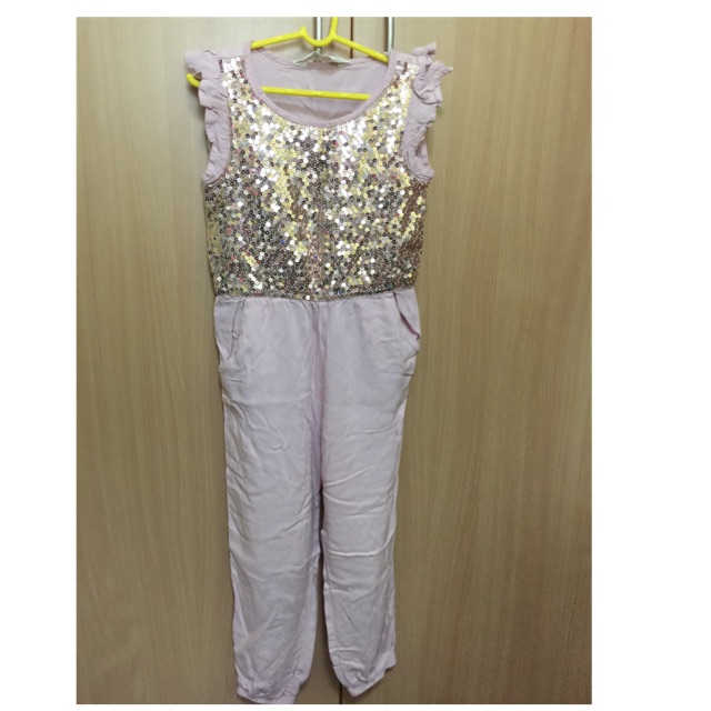 sequin jumpsuit h&m