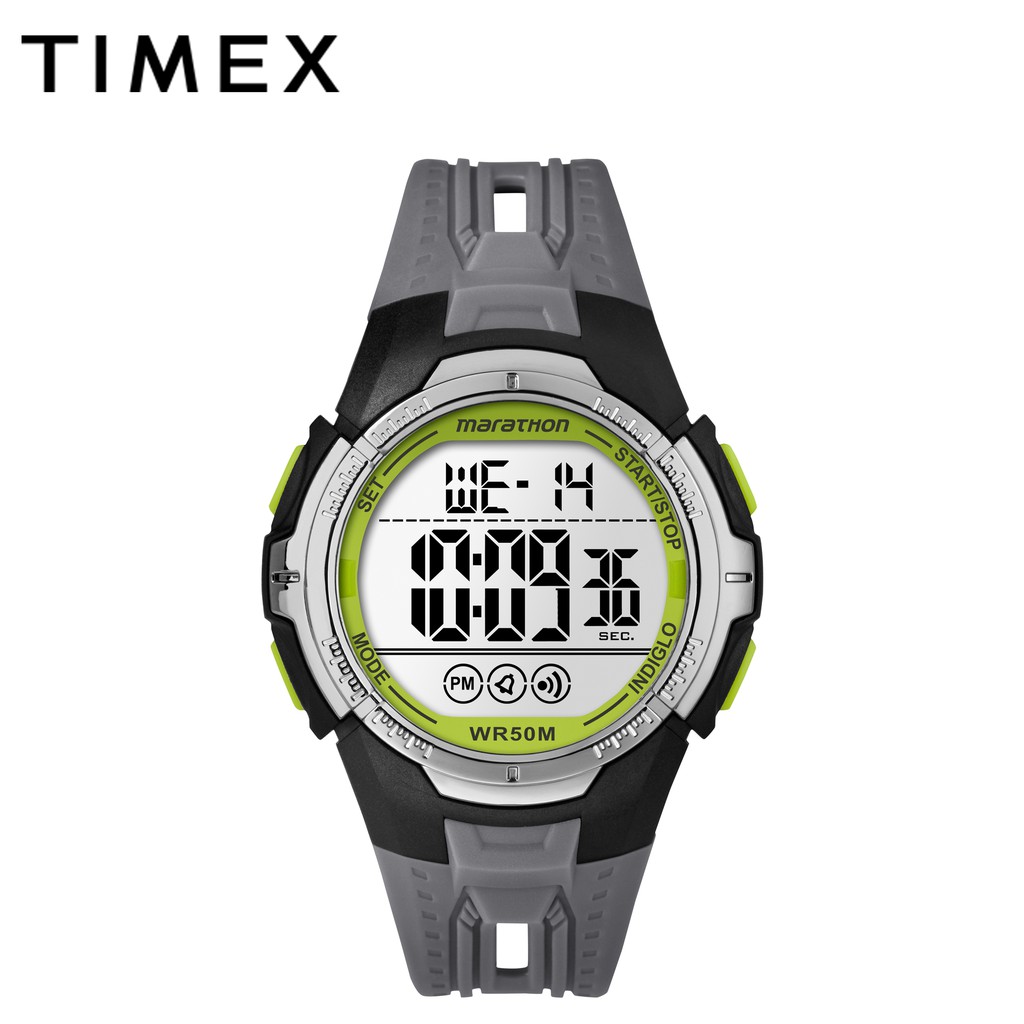 Timex Marathon Plastic Black Watch For Men TW5M06700 SPORTS | Shopee  Philippines