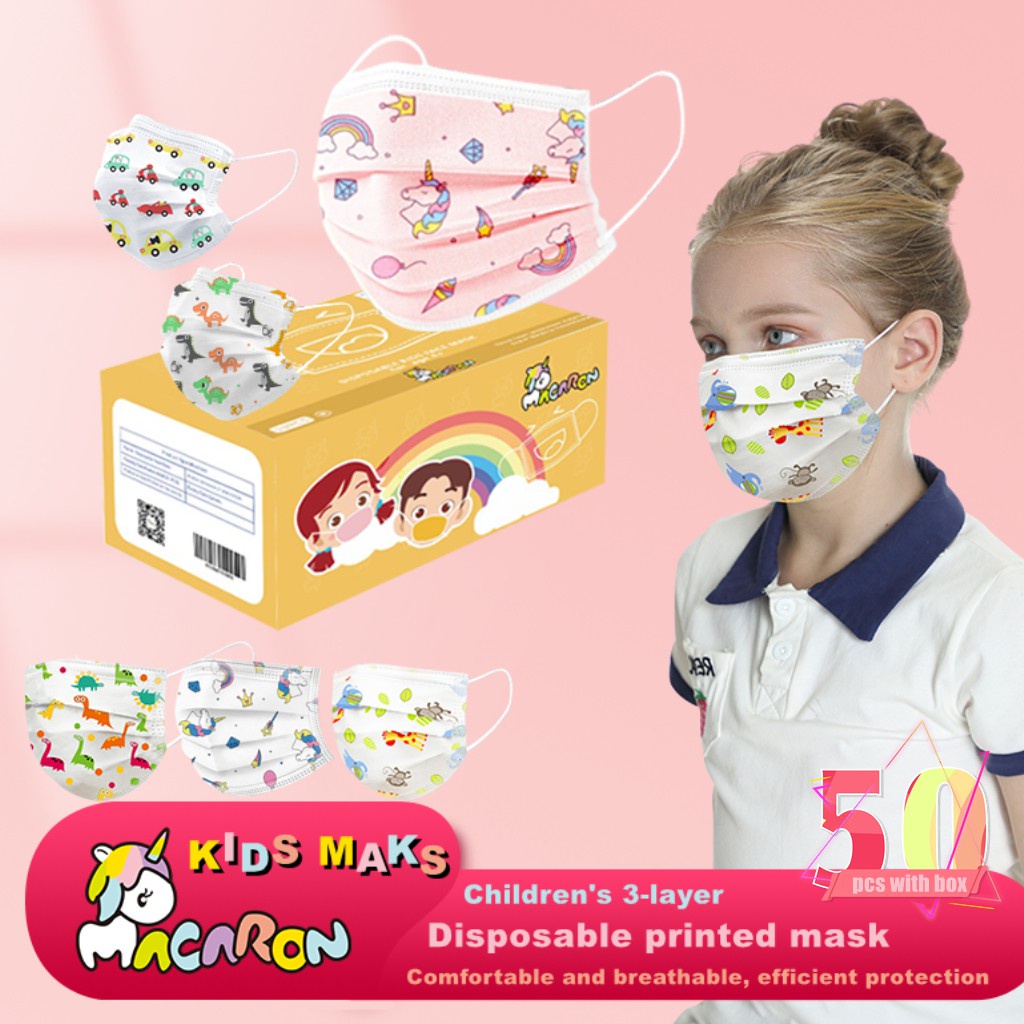 Garantiyang tunay Macaron Disposable Mask kids Mask kid Mask Baby Mask