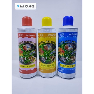 ocean free gill, fungus, parasites special general aid special white spot special 240ml