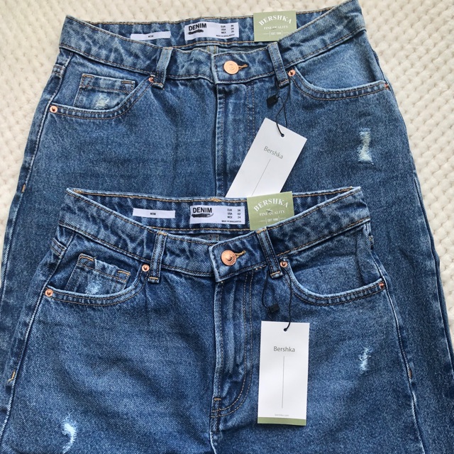 mom jeans bershka denim