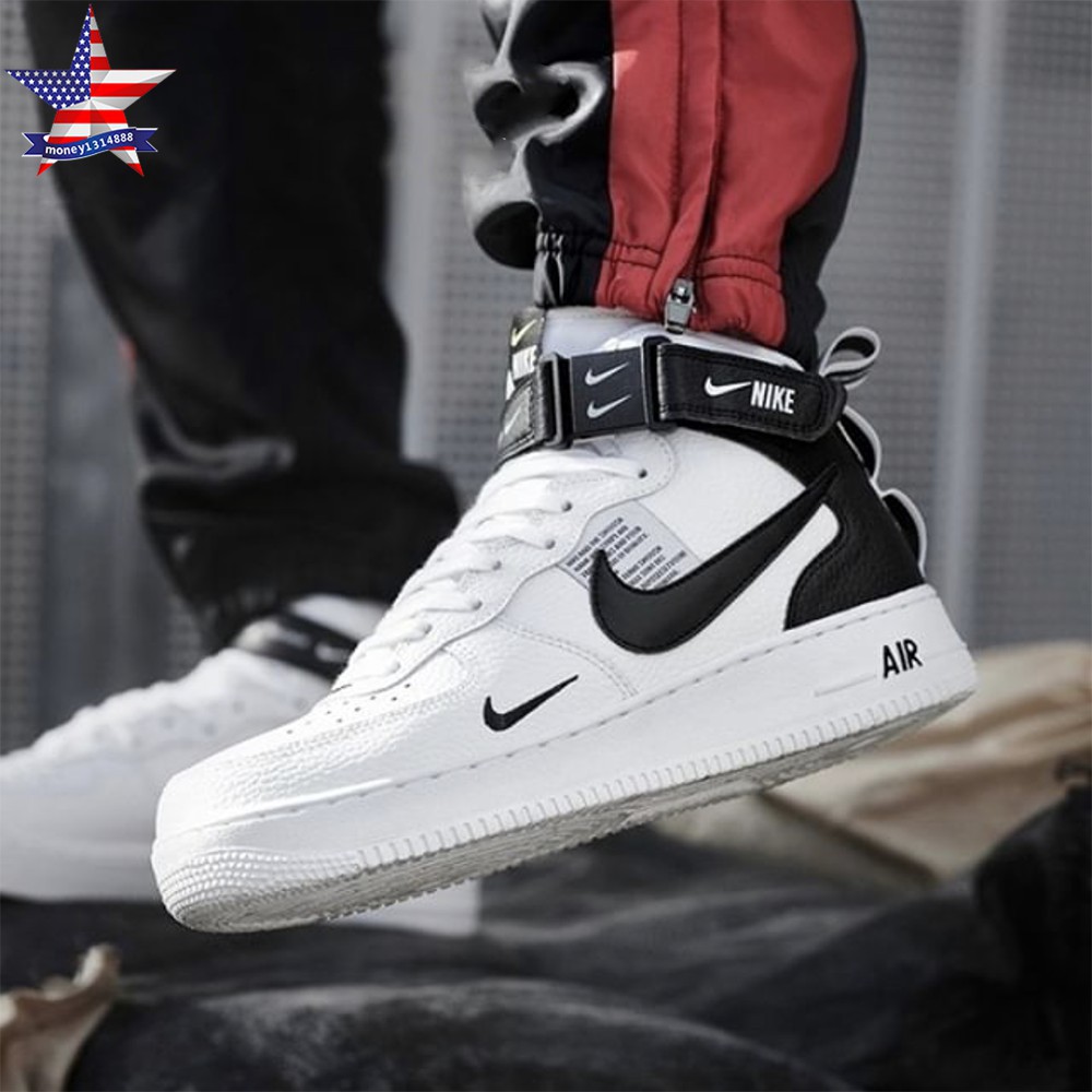 nike air force one black mid