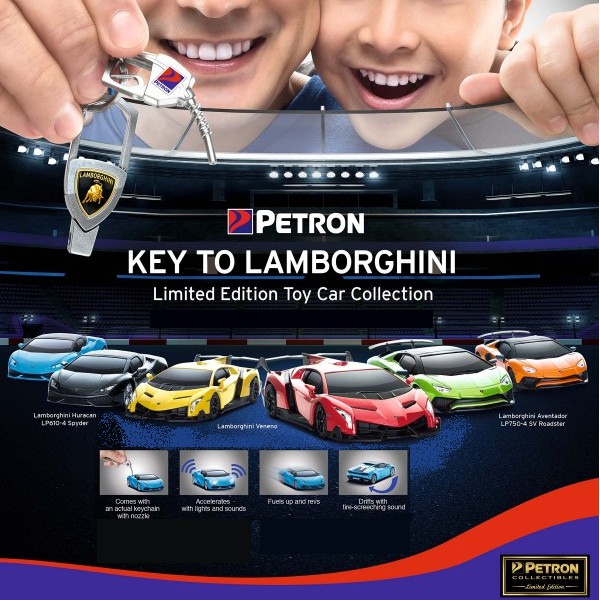 lamborghini petron toy car