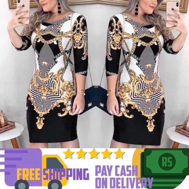 versace plus size dress