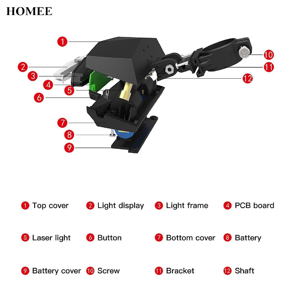 ampulla rechargeable bike tail light