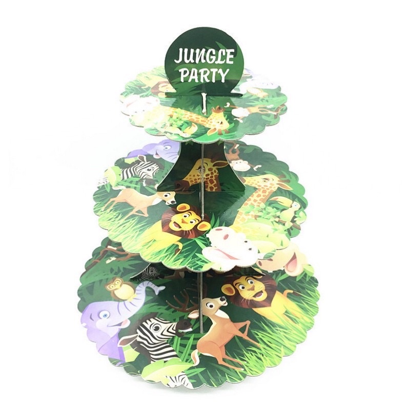 3 layer Jungle Safari Cupcake Stand Shopee Philippines