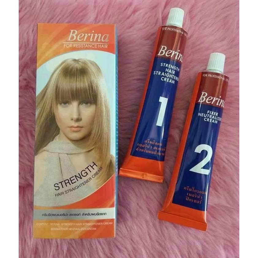 Berina hair Straightener, berina hair strightening cream Shopee