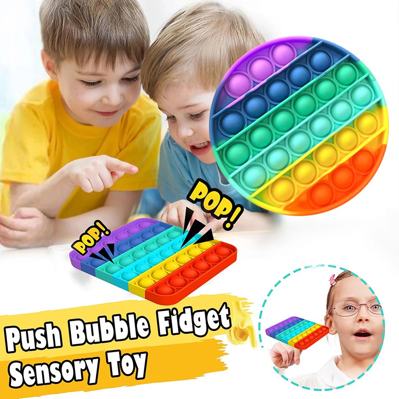 Details about   PUSH POP SILICONE SENSORY FIDGET TOY ANXIETY AN IT STRESS RELIEF POP BUBBLE GAME 