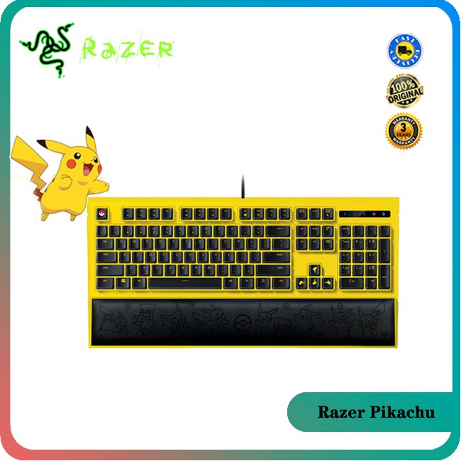 Razer Pokemon Pikachu custom original backlit keyboard light mechanical ...