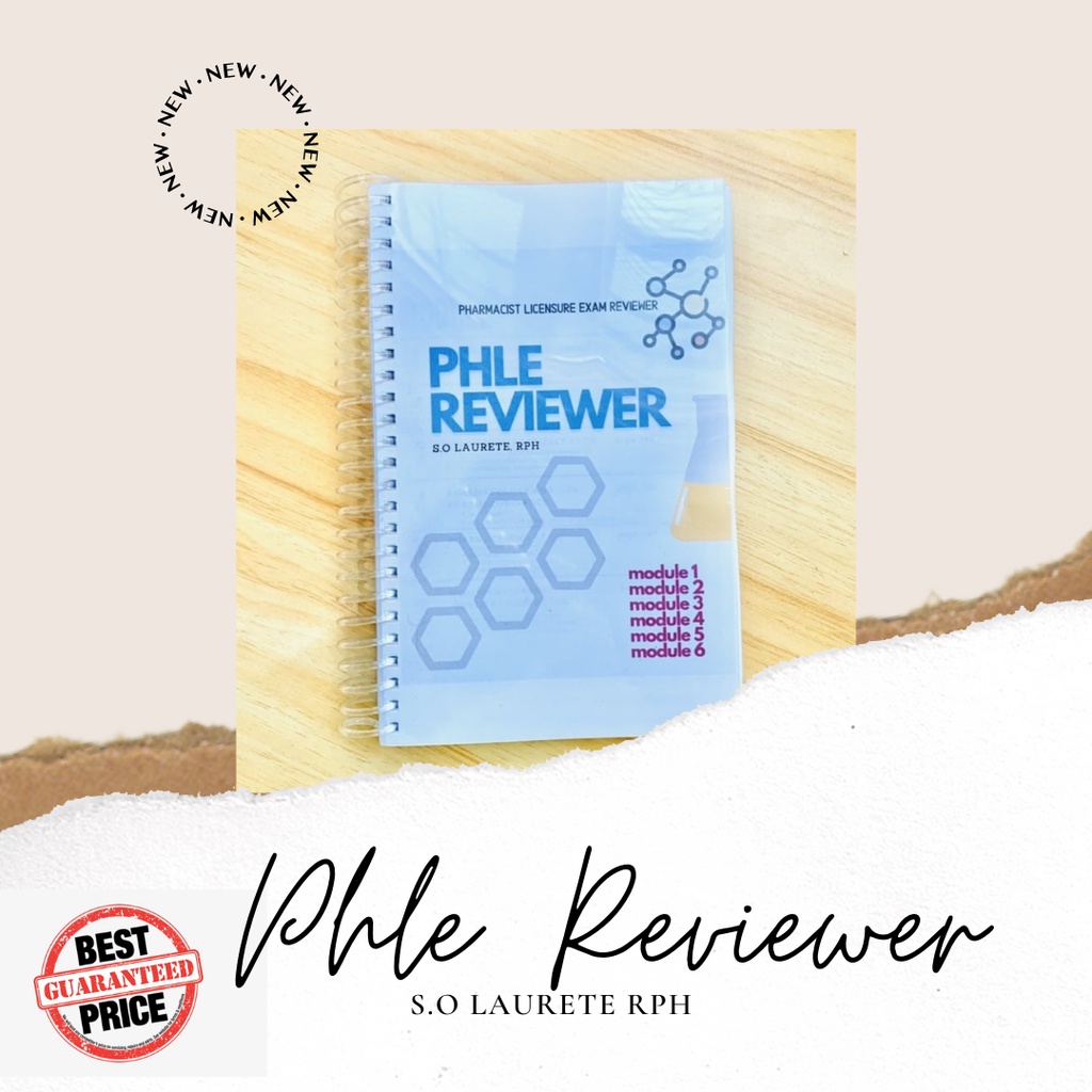 PHLE Pharmacy Board Exam Reviewer Notebook or Full Size Shopee