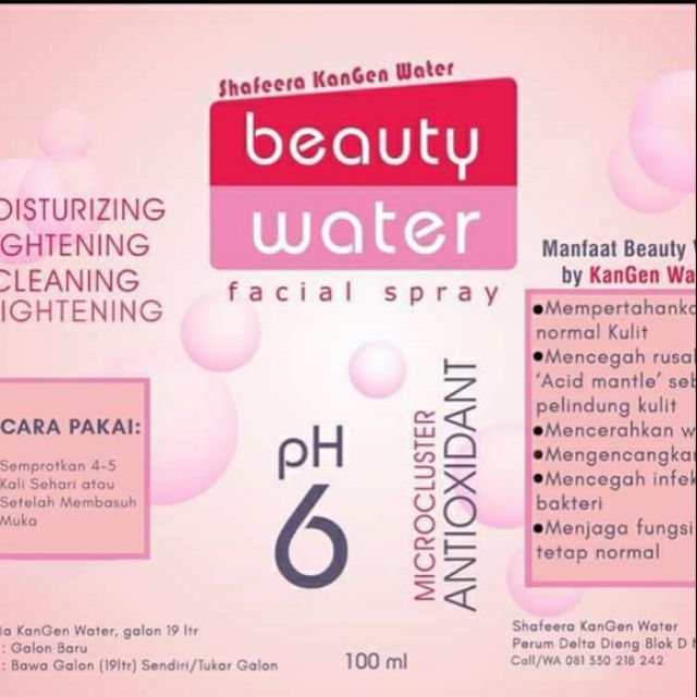 kangen beauty water for face