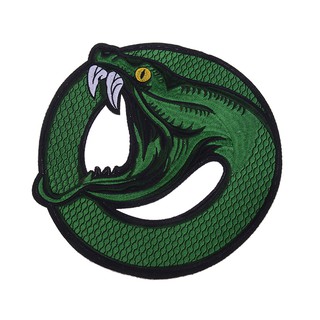 [Ready stock] Vivid Snake Southside Serpents Patches Iron on Shirt Bag Jacket Embroided Badge #6
