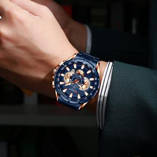 Curren Luxury Brand Men's Watch Blue Quartz Wristwatch Sports Chronograph Clock Male Stainless Steel Band Fashion Business 8363 #5