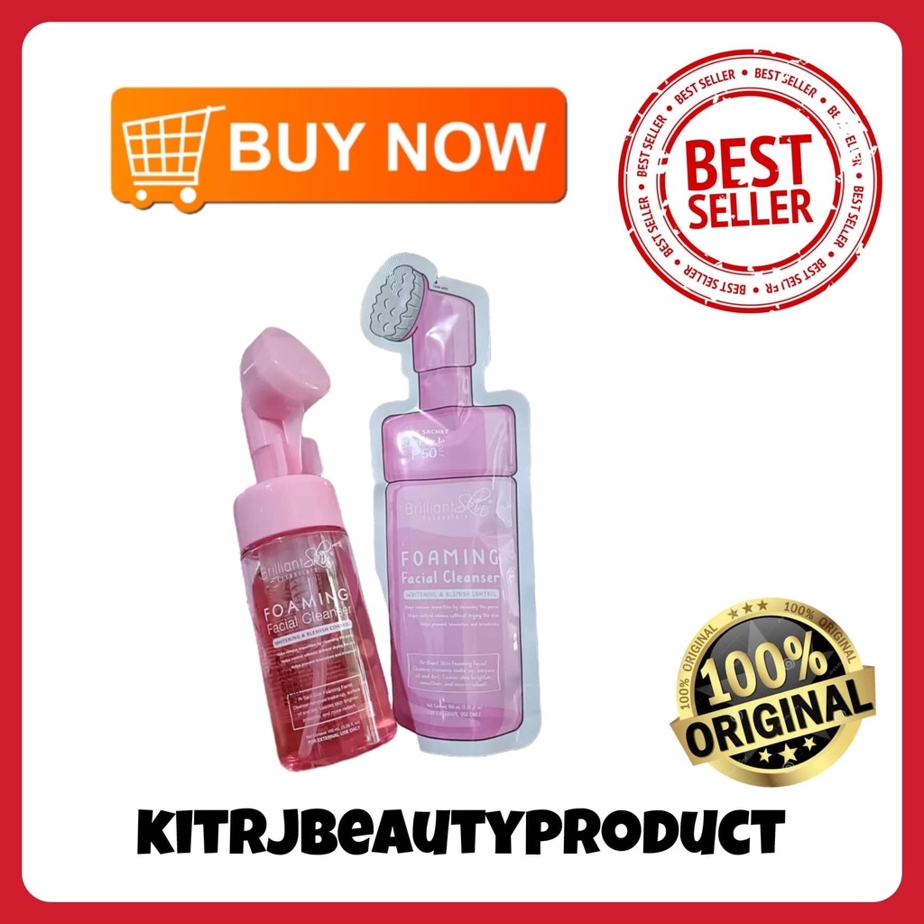 Brilliant Facial Foam Cleanser and ( Foam Wash Refill Pack 100g