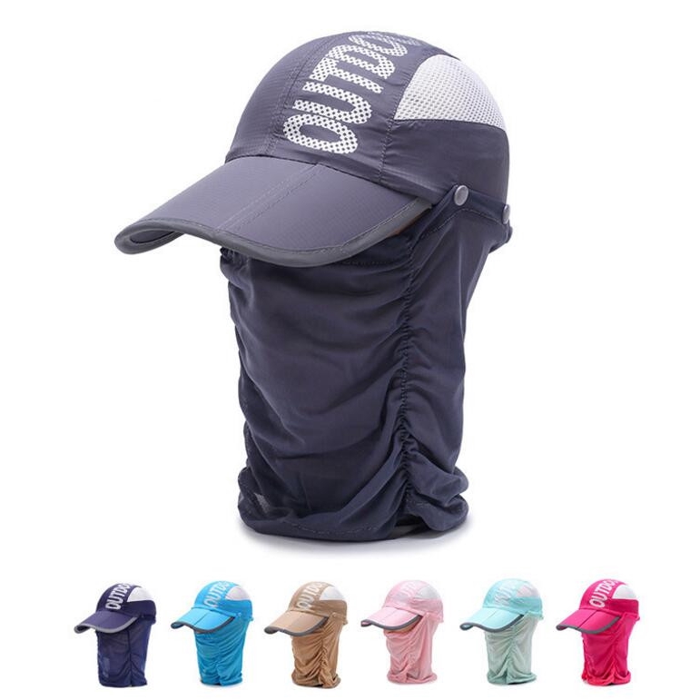 baseball cap with neck shade