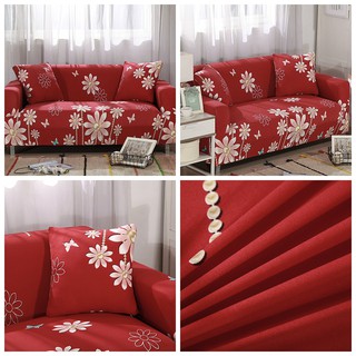 [2021 New Designs] Stretchable Sofa Cover 1/2/3/4 Seater Anti-Skid Slipcover I L shape Full Sofa Protector free gifts #6