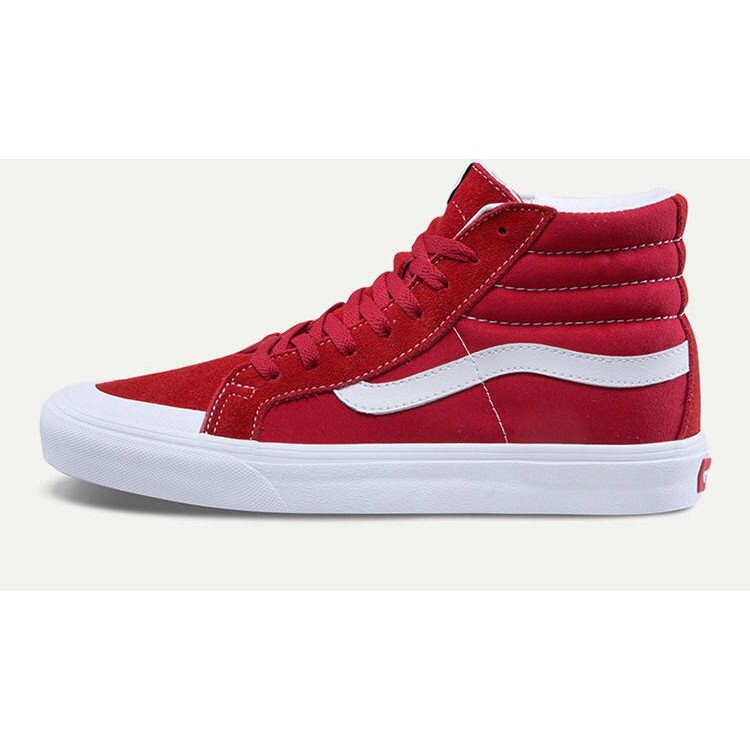 high top red vans womens