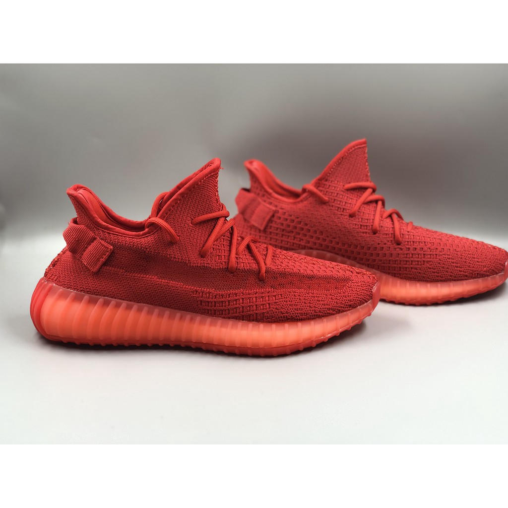 adidas red yeezy shoes