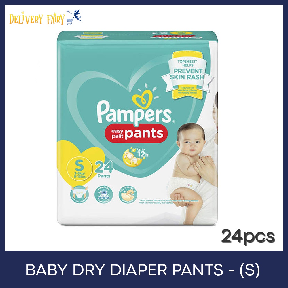 PAMPERS, Baby Dry Pants Economy Diaper Small 24 Watsons Philippines ...