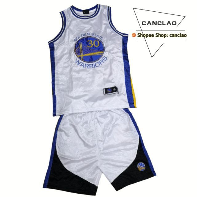 NBA Jersey terno for kids golden state #30 CURRY wht CANCLAO | Shopee ...