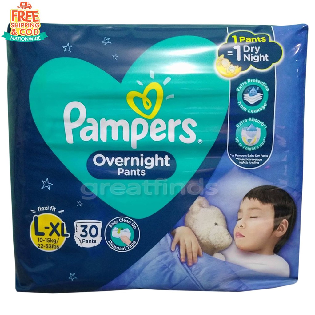 overnight pampers size 6