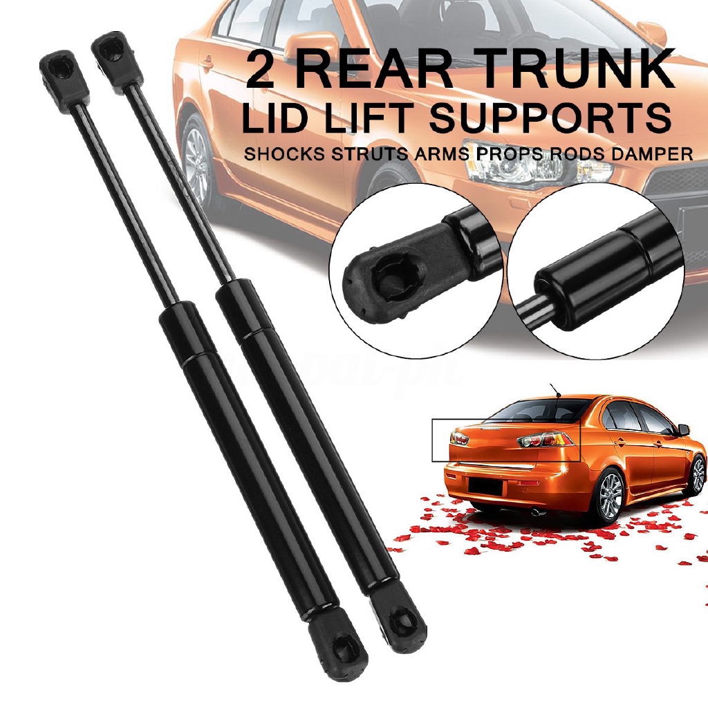 2 REAR TRUNK LIFT SUPPORTS SHOCKS STRUTS ARMS PROPS RODS DAMPER