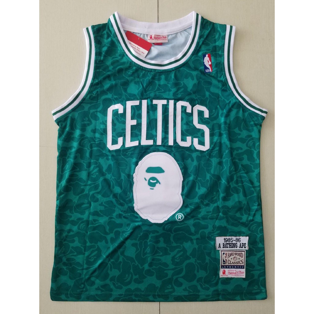 bape celtics jersey