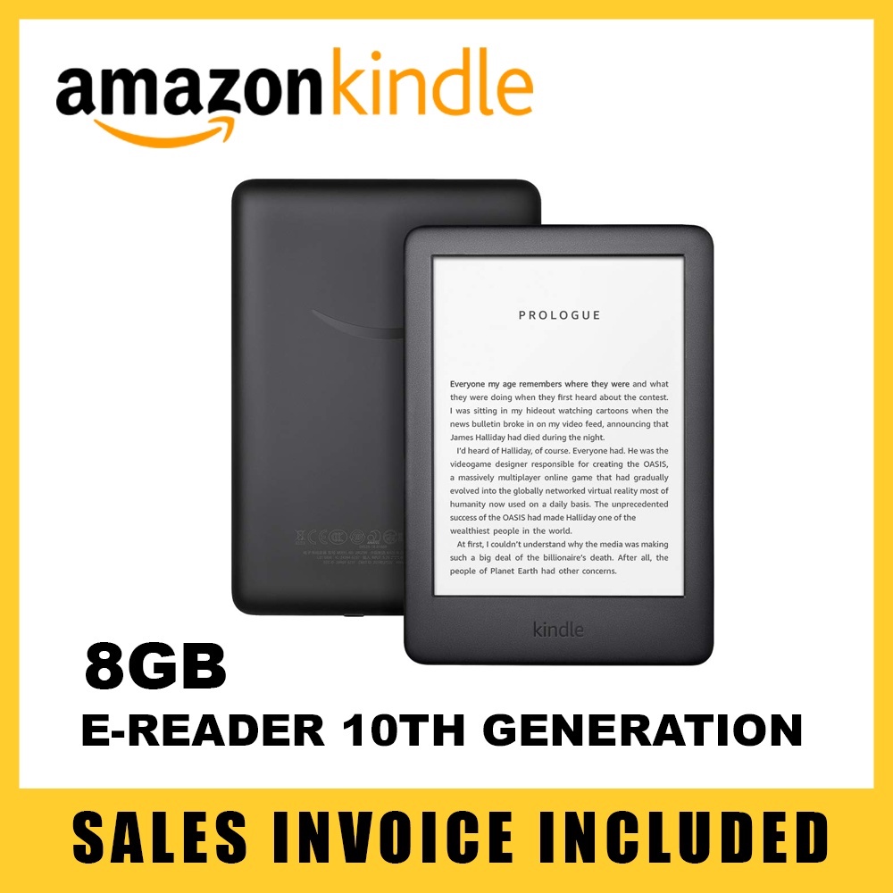 Amazon Kindle EReader 10th Gen 8GB With Built In Front Light 2019