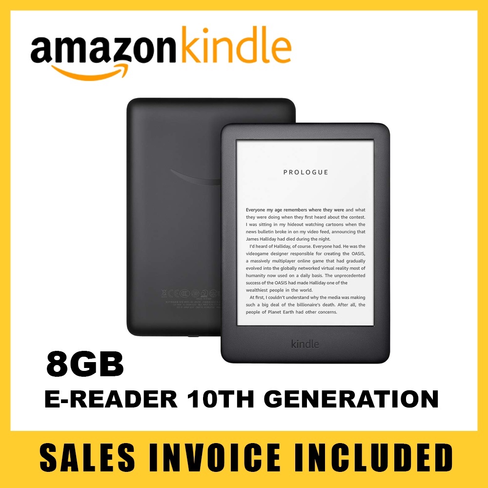 Amazon Kindle E-Reader 10th Gen 8GB With Built In Front Light 2019 ...