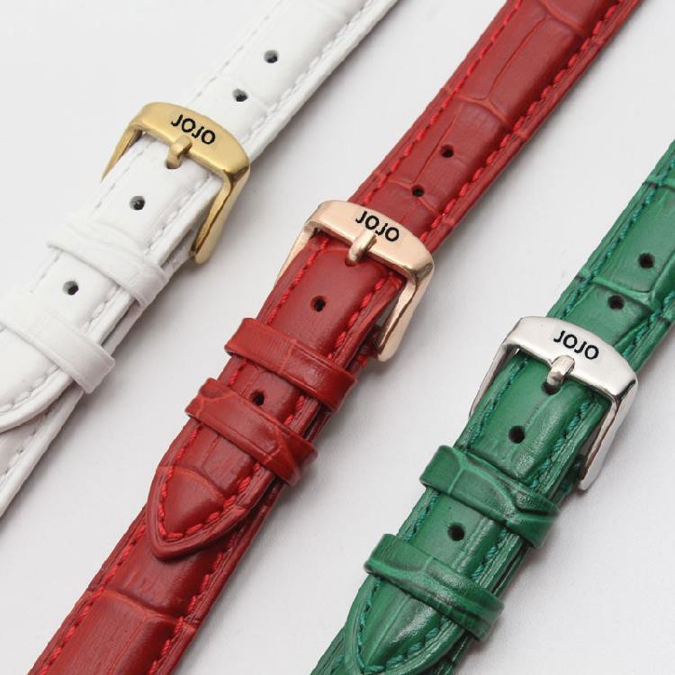 white leather watch strap