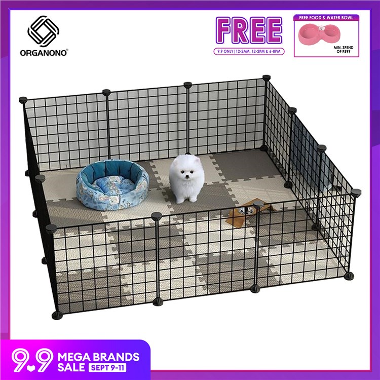 Organono DIY Big Metal Net Pet Dog Cage Adjustable Cages Home For Pet Dog Fence Playpen - 35cm Panel #1