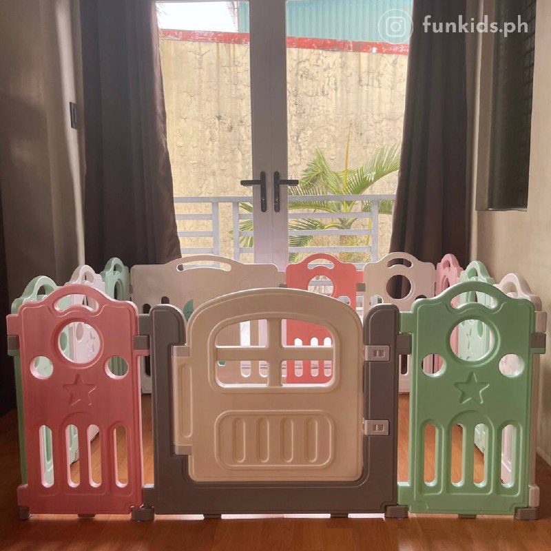 FUN KIDS 10+2 Multicolor Baby Fence Playpen for toddlers Shopee